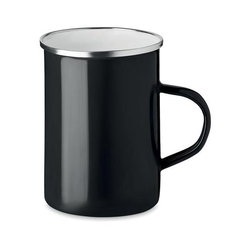 Tasse en métal couche d'émail - Silver | Mug pas cher