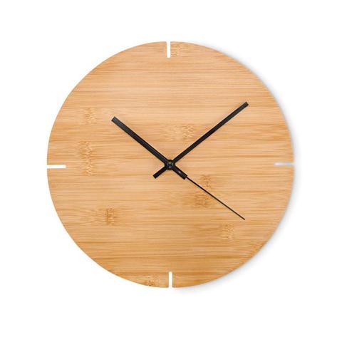 Horloge murale en bambou - Esfere | Horloge pas cher