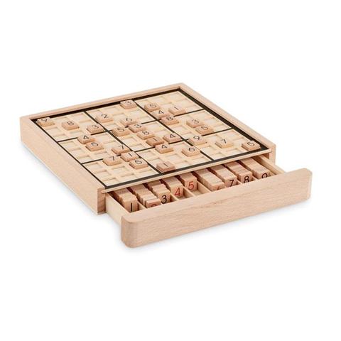 Jeu de plateau sudoku en bois - Sudoku | Krokrodeal