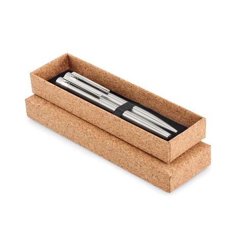 Stylos en acier inox. recyclé - Graz set | Krokrodeal