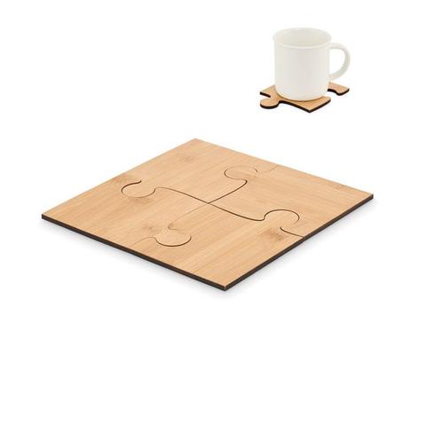 Lot de 4 sous-verres puzzle - Lepy | Krokrodeal