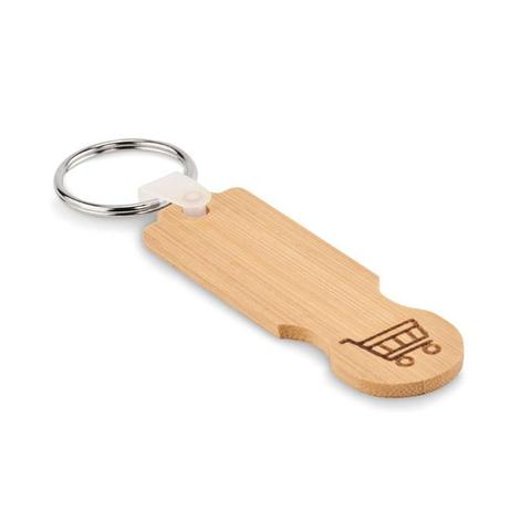 Porte-clés jeton en bambou - Compras | Jeton,porte-cle pas cher