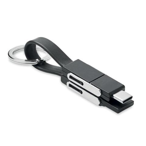 Porte-clés avec câble 4 en 1 - Key c | Krokrodeal