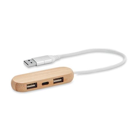 Hub USB 3 ports câble 2 en 1 - Vina c | Cable pas cher