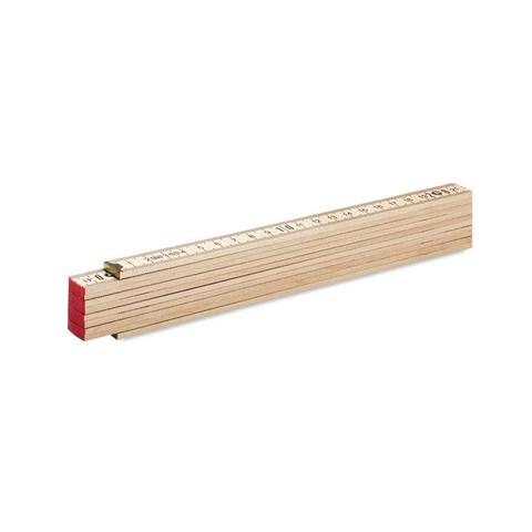 Règle de charpentier en bois 2m - Ara | Regle pas cher