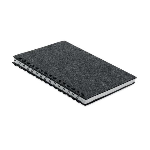 Carnet A5 couv.en feutre RPET - Ringfelt | Bloc-notes pas cher