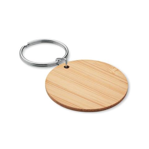 Porte-clés rond en bambou - Roundboo | Krokrodeal