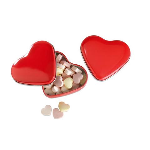 Boîte coeur avec bonbons - Lovemint | Boite,bonbons pas cher