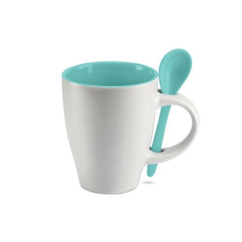Mug avec cuillère 250 ml - Dual | Krokrodeal