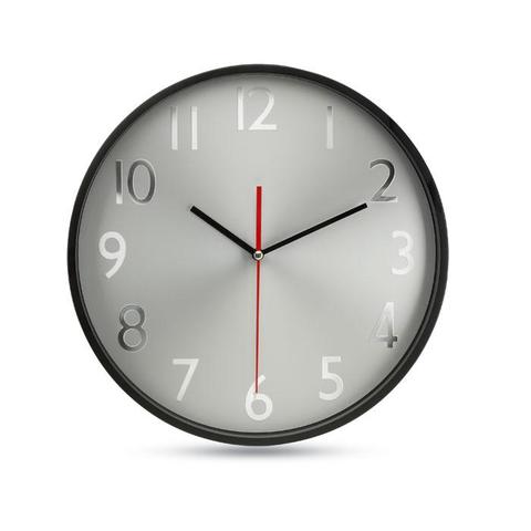 Horloge murale fond argent - Rondo | Horloge pas cher