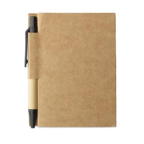 Bloc-notes a/ mini-stylo rec. - Cartopad | Stylo,bloc-notes pas cher