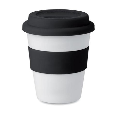Gobelet PP, couvercle silicone - Astoria | Mug pas cher