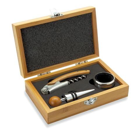 Coffret de sommelier en bambou - Sonoma | Krokrodeal