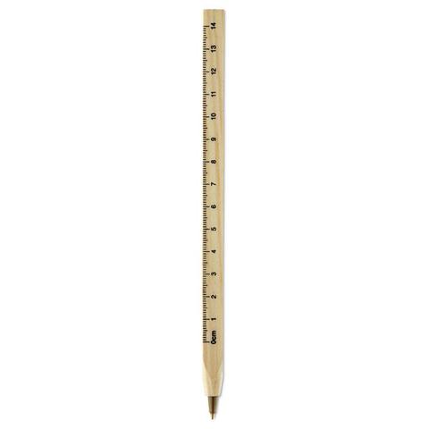 Stylo bille - règle en bois - Woodave | Regle,stylo pas cher