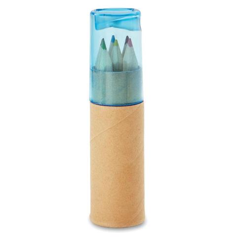 Tube de 6 crayons de couleur - Petit lambut | Crayon pas cher