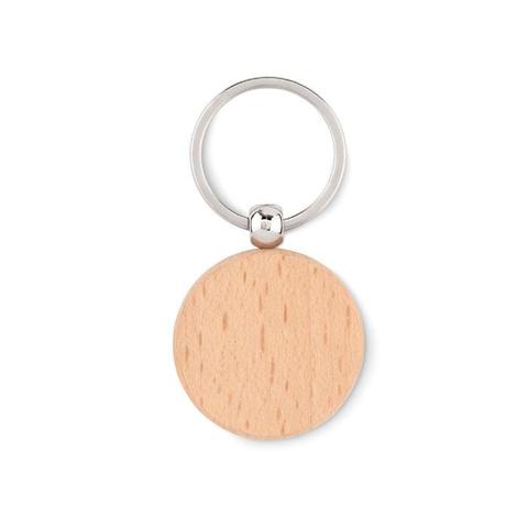 Porte-clés rond en bois - Toty wood | Porte-cle pas cher