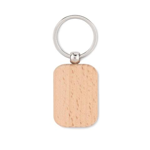 Porte-clés rectangulaire bois - Poty wood | Porte-cle pas cher