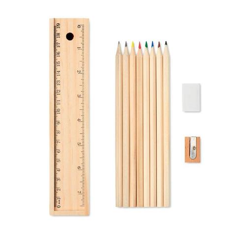Set de 12 crayons en bois - Todo set | Crayon pas cher