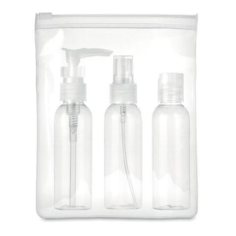 Set de voyage PE pochette PEVA - Travel 3 | Krokrodeal