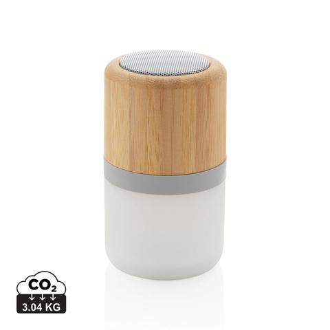 Enceinte 3W en bambou avec lumière d'ambiance | Krokrodeal