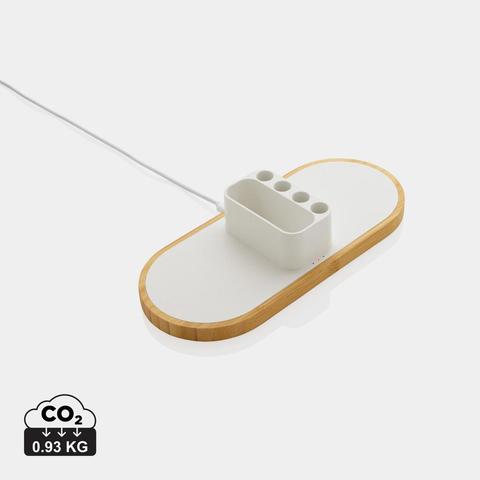 Chargeur 10W en plastique recyclé RCS et bambou Ontario | Chargeur pas cher