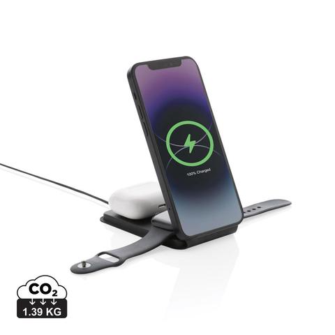 Chargeur magnétique 15W en PU recyclé RCS Swiss Peak | Chargeur pas cher