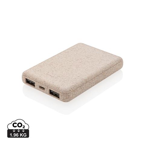 Batterie de secours de poche 5000 mAh en fibre de paille | Batterie pas cher