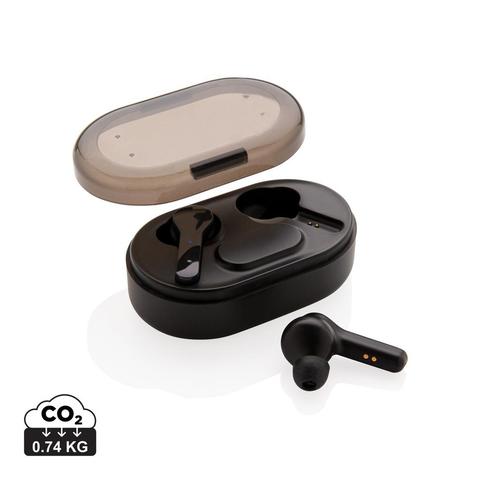 Ecouteurs TWS lumineux dans son boitier de charge | Musique pas cher