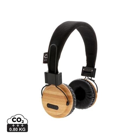 Casque audio sans fil en bambou | Musique pas cher