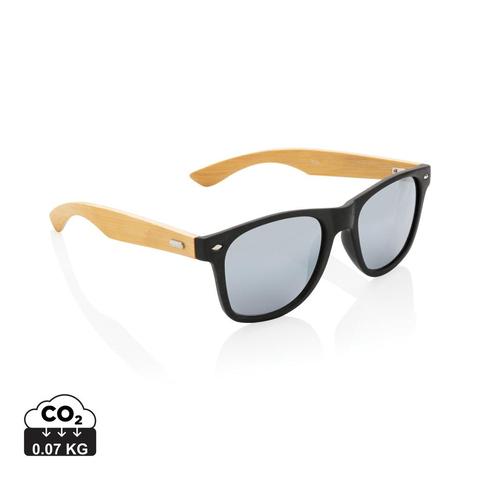 Lunettes de soleil en bambou et plastique recyclé RCS | Lunettes pas cher