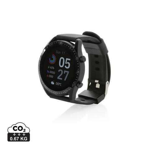 Montre connectée ronde en TPU recyclé RCS | Montre pas cher