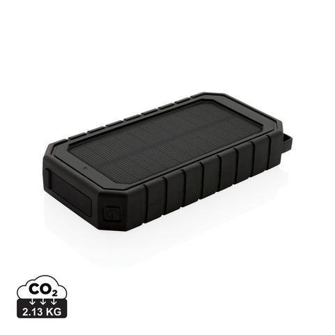 Powerbank solaire 10.000mAh et 10W en plastique recyclé RCS | Batterie pas cher