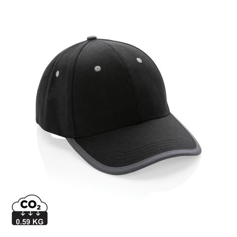 Casquette contraste 6 panneaux coton recyclé Impact AWARE™ | Casquette pas cher