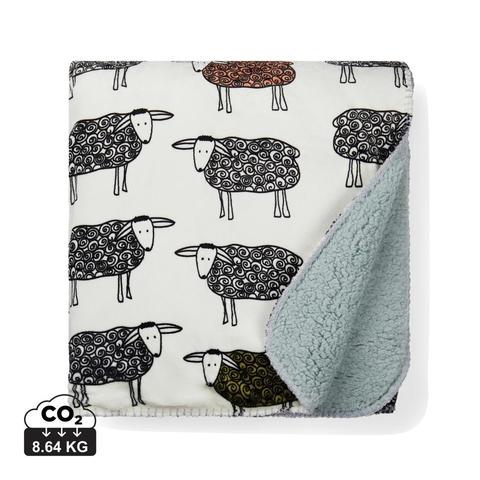 VINGA Plaid sherpa en rPET GRS Sheep | Plaid pas cher