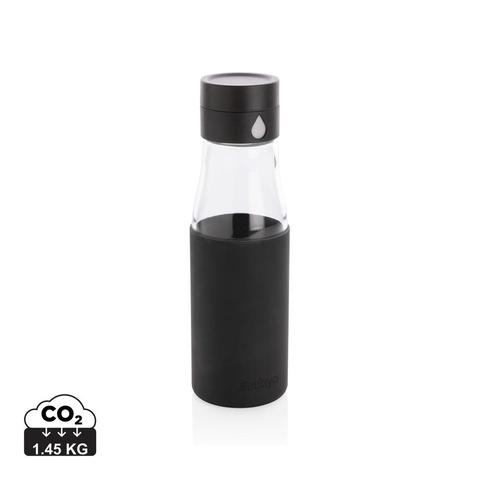 Bouteille en verre 600ml avec compteur d'hydradation Ukiyo | Securite,bouteille,verre pas cher
