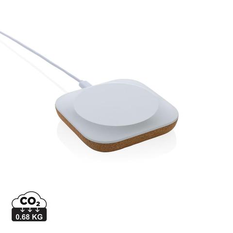 Chargeur 10W en plastique recyclé RCS et liège Oregon | Chargeur pas cher