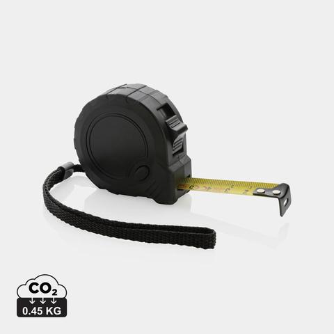 Mètre 3M/16 mm en plastique recyclé RCS avec bouton d'arrêt | Metre pas cher