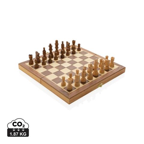 Jeu d'échecs pliable en bois | Jeux pas cher