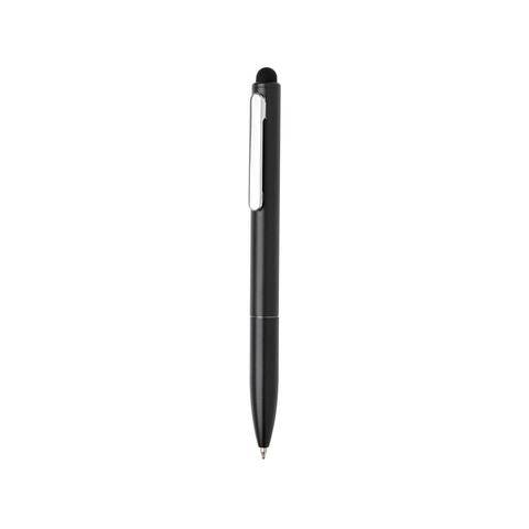 Stylo en aluminium recyclé certifié RCS avec stylet Kymi | Krokrodeal
