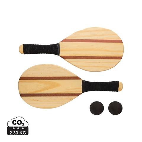 Set de raquettes frescobol en bois | Krokrodeal