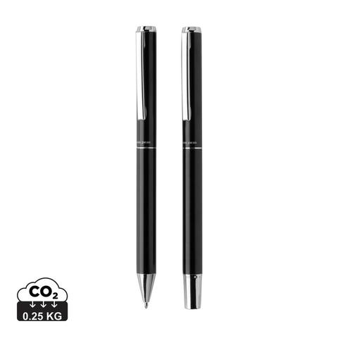 Set de stylos en aluminium recyclé RCS Swiss Peak Cedar | Stylo pas cher