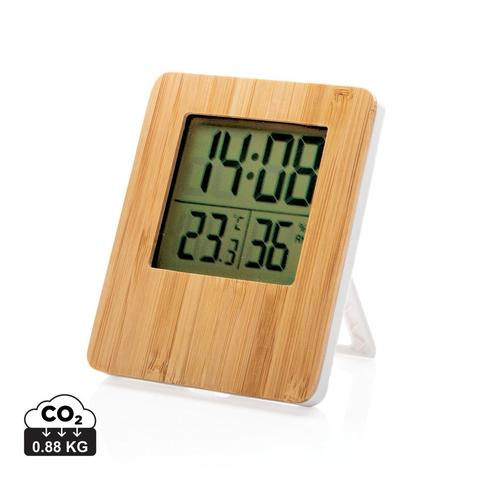 Station météo en bambou | Station-meteo pas cher