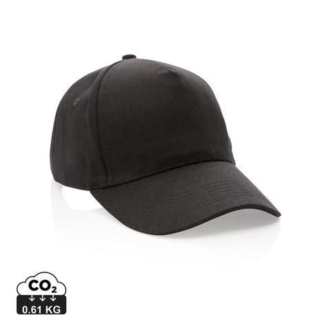 Casquette 5 panneaux en coton recyclé 280gr IMPACT | Casquette pas cher