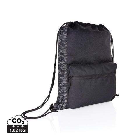 Sac à dos à cordon réfléchissant en RPET | Sac pas cher