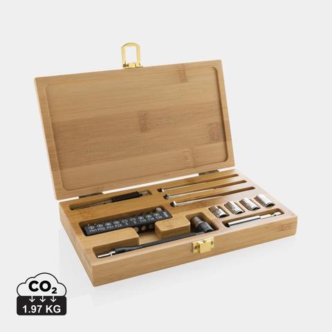 Ensemble d'outils en bambou 21 pièces Carvine | Krokrodeal
