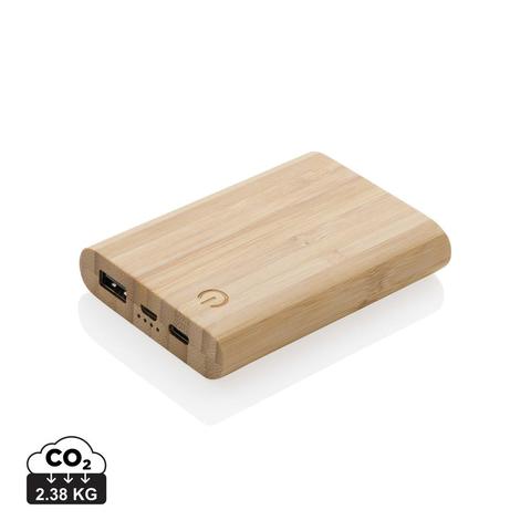 Batterie de secours 5000 mAh en bambou | Batterie pas cher