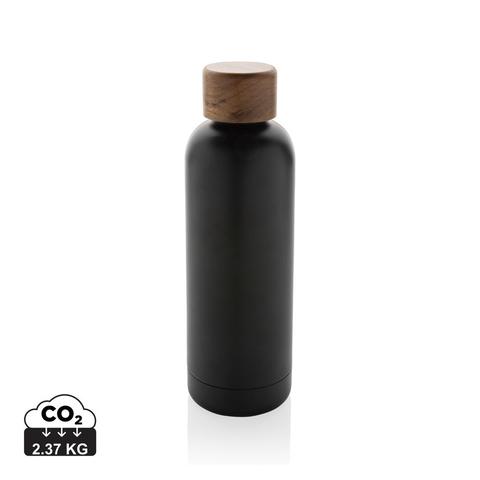 Bouteille iso en acier inoxydable recyclé certifiée RCS Wood | Bouteille pas cher
