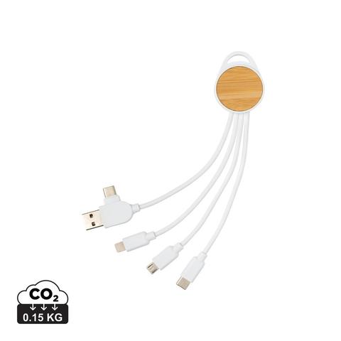 Câble Ontario 6-en-1 rond en plastique recyclé RCS | Cable pas cher