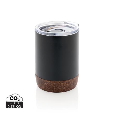 Petite tasse à café en liège et acier recyclé RCS | Krokrodeal