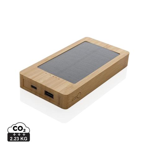 Batterie de secours solaire 10.000mAh en bambou Sunwick | Batterie pas cher